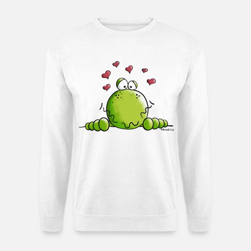 Frosch in Love - Unisex Pullover - Weiß