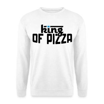 Pizza - Unisex Pullover - Weiß - Vorne