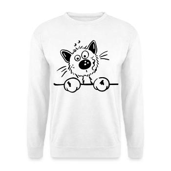 Mignon Chat - Sweat-shirt Unisexe - blanc - Devant