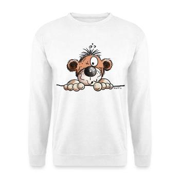 Lustiger Affe - Unisex Pullover - Weiß - Vorne