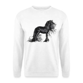 Süßes Friesenpferd - Unisex Pullover - Weiß - Vorne