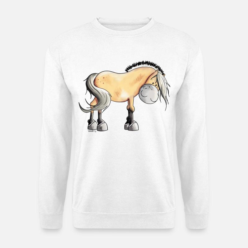 Drolliger Norweger - Unisex Pullover - Weiß