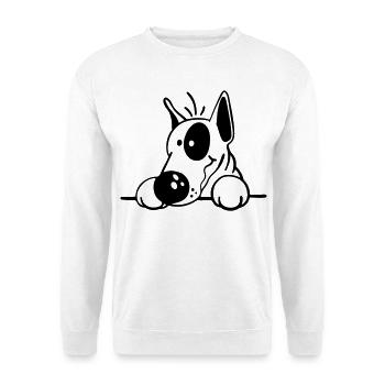 Der Bullterrier - Unisex Pullover - Weiß - Vorne