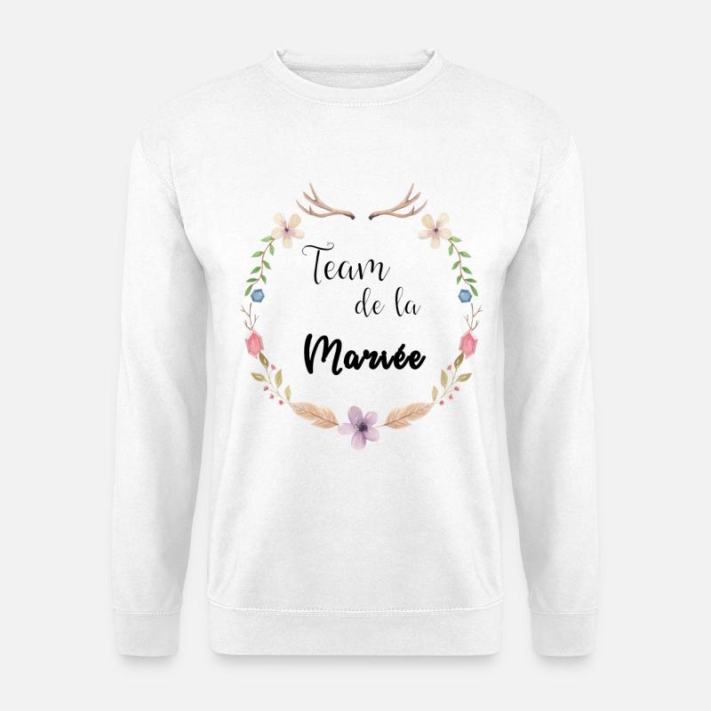 Boho Bride Team - Unisex Sweatshirt - white