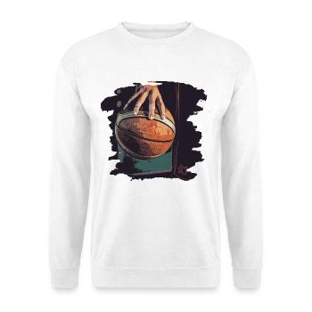 Basketball - Unisex Pullover - Weiß - Vorne