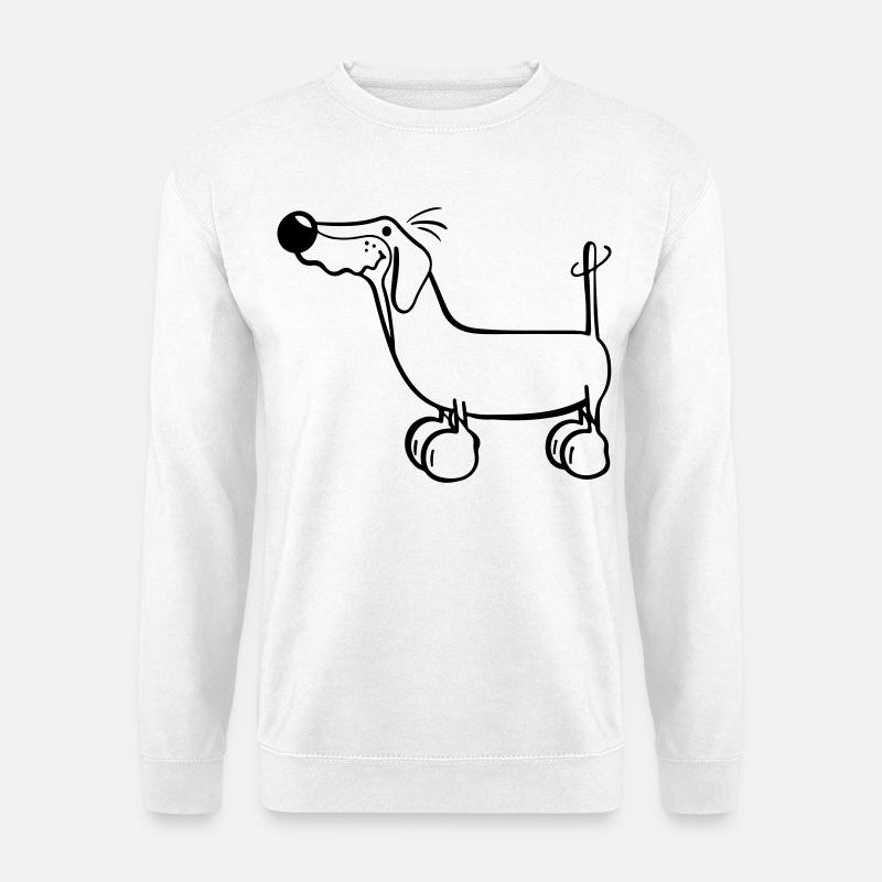 Der Dackel - Unisex Pullover - Weiß
