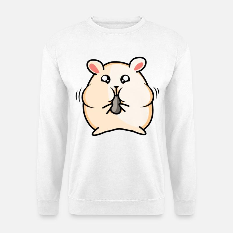 Süßer Hamster - Unisex Pullover - Weiß