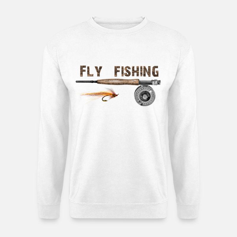 Fly fishing - Unisex Pullover - Weiß