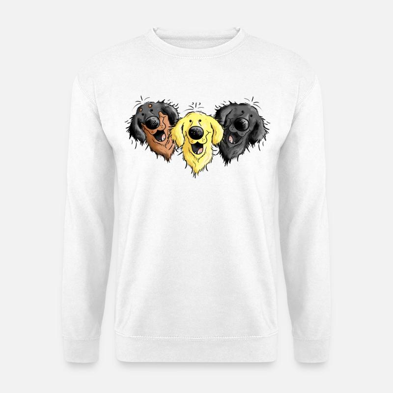 Hovawart Trio - Unisex Pullover - Weiß