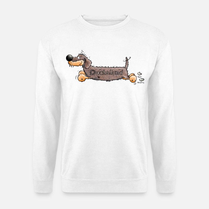 Niedlicher Dackel - Unisex Pullover - Weiß