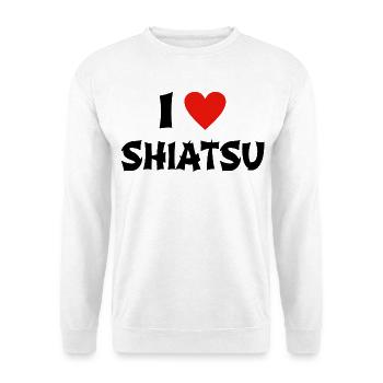 J'adore le shiatsu - Sweat-shirt Unisexe - blanc - Devant
