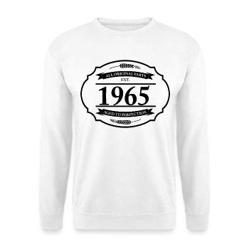 Toutes les pièces d’origine 1965 - Sweat-shirt Unisexe - blanc - Devant