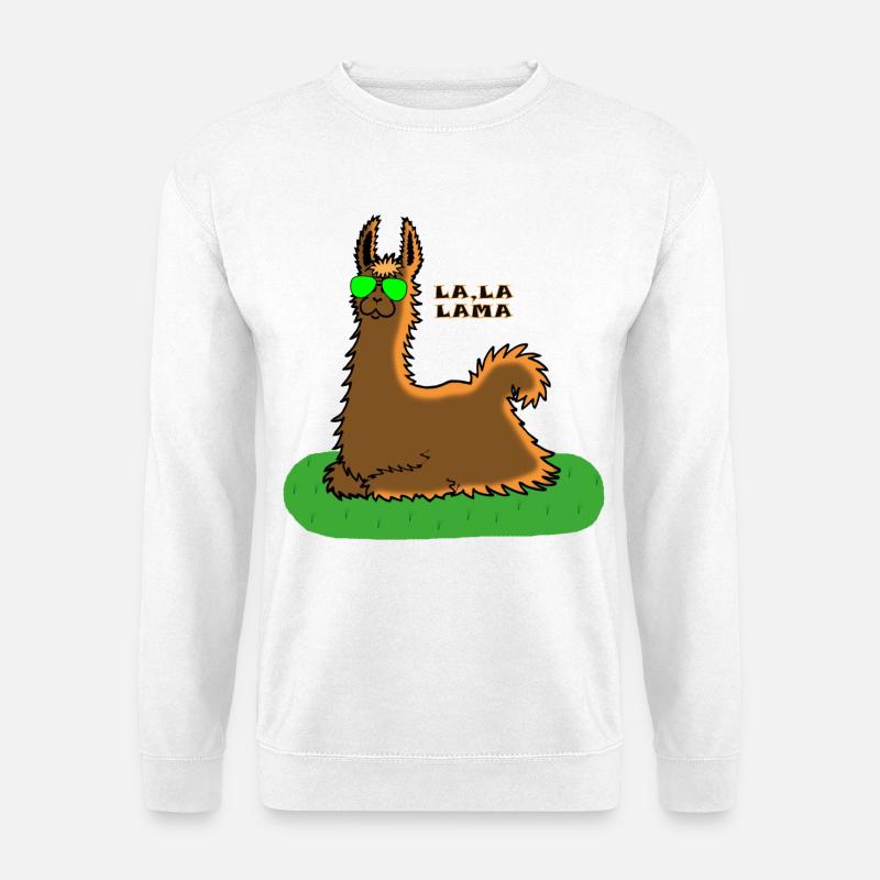 lama - Unisex Pullover - Weiß