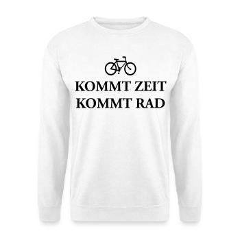 Come cycling time T-Shirts - Unisex Sweatshirt - white - Front