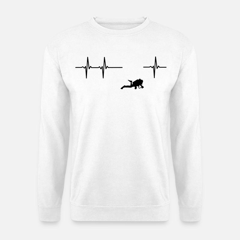 Taucher EKG - Unisex Pullover - Weiß