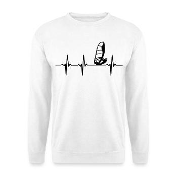 Windsurfers ECG - Unisex Sweatshirt - white - Front