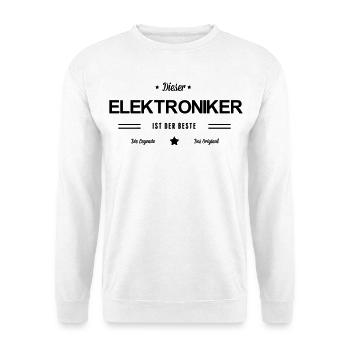 Bester Elektroniker - Unisex Pullover - Weiß - Vorne