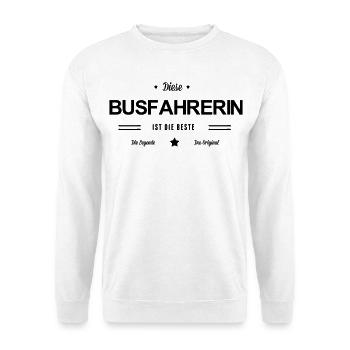 Beste Busfahrerin - Unisex Pullover - Weiß - Vorne