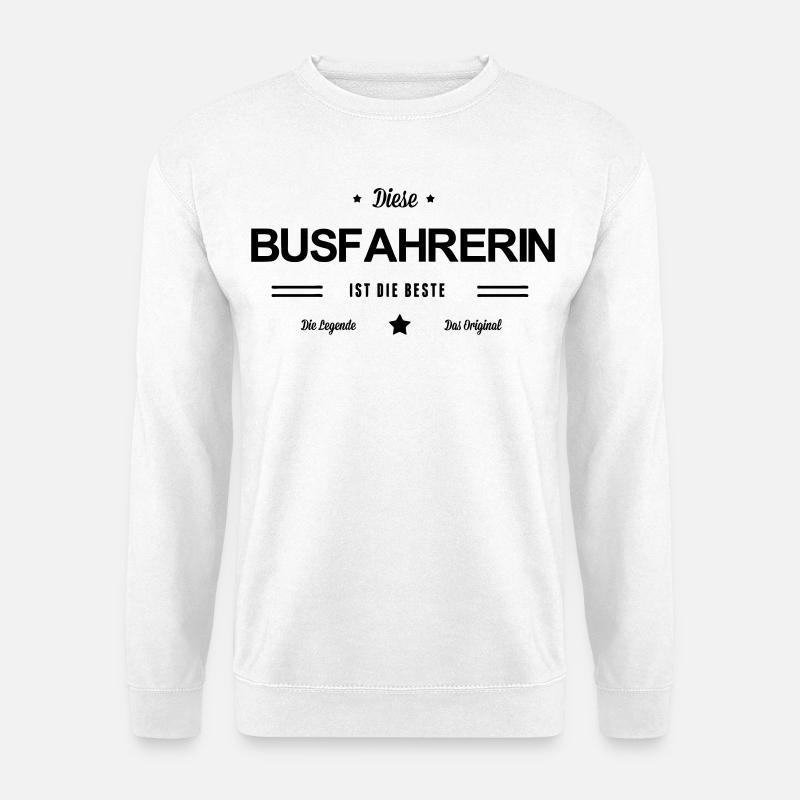 Beste Busfahrerin - Unisex Pullover - Weiß