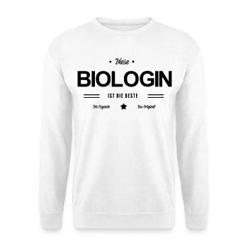 Beste Biologin - Unisex Pullover - Weiß - Vorne