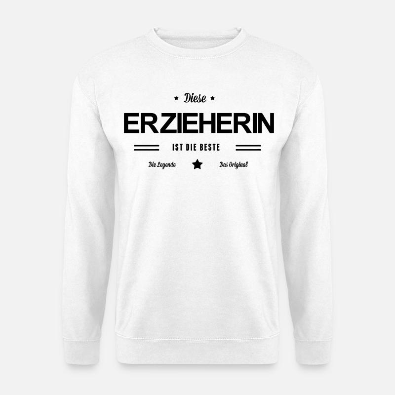 Beste Erzieherin - Unisex Pullover - Weiß