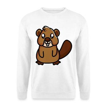 Beaver - Unisex Sweatshirt - white - Front