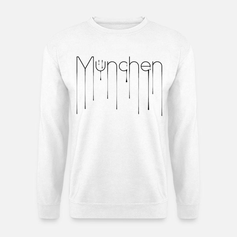 München Liquid - Design - Unisex Pullover - Weiß