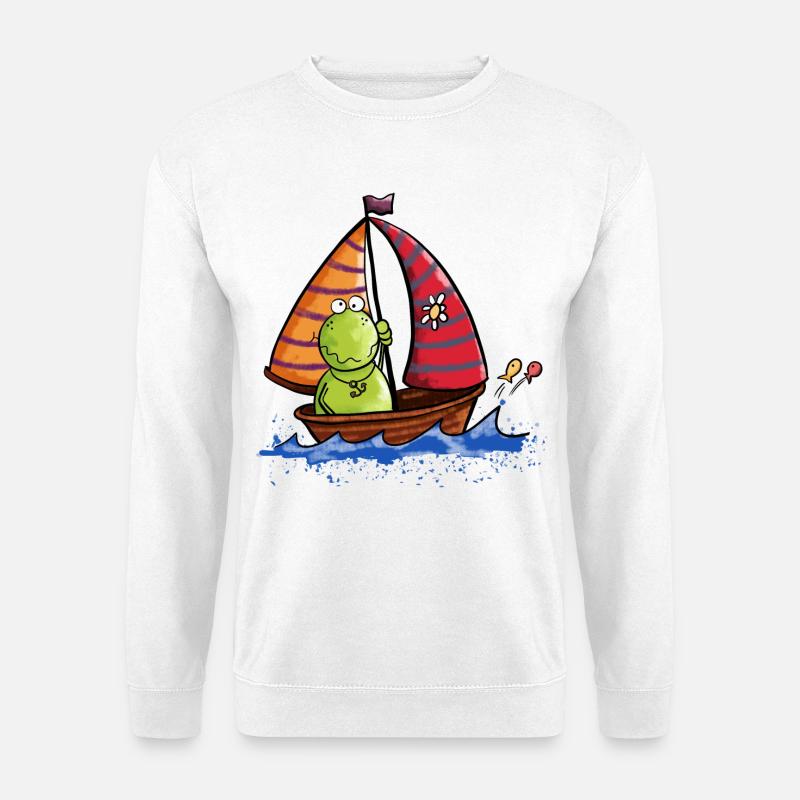 Frosch auf See - Unisex Pullover - Weiß