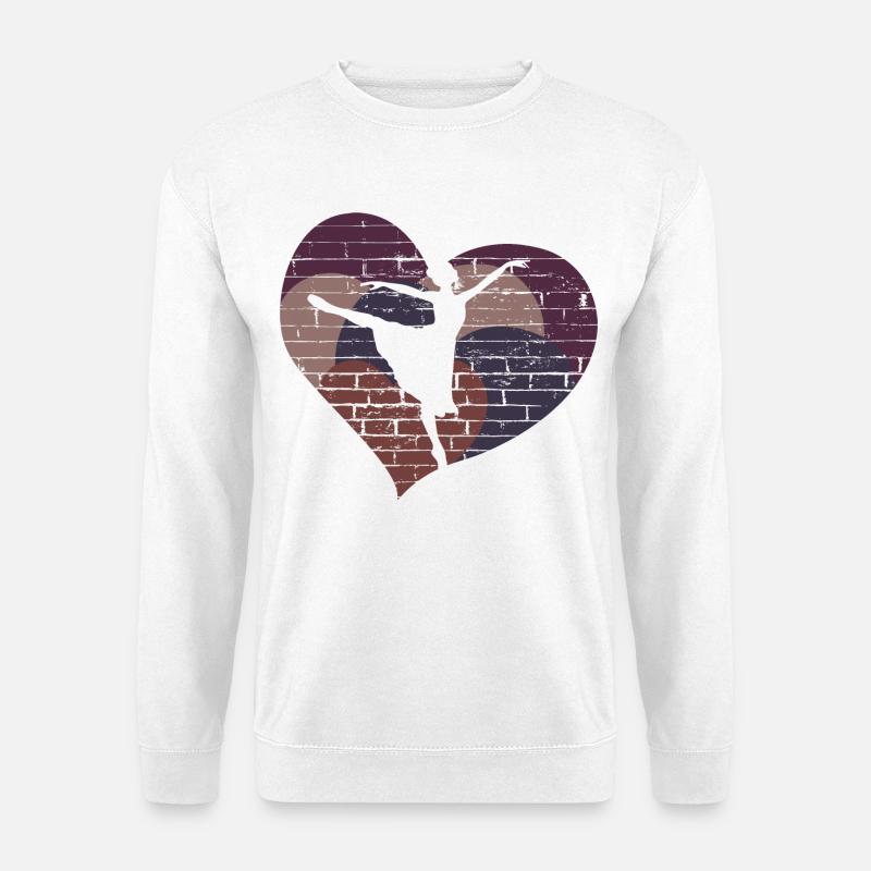 Tänzerin - Herz - Glück - Unisex Pullover - Weiß