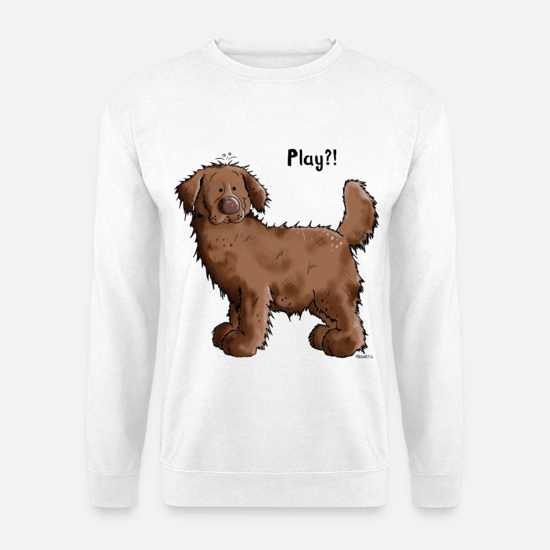 Play Neufundländer - Unisex Pullover - Weiß