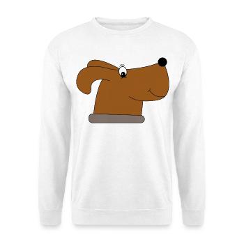 Hund - Unisex Pullover - Weiß - Vorne