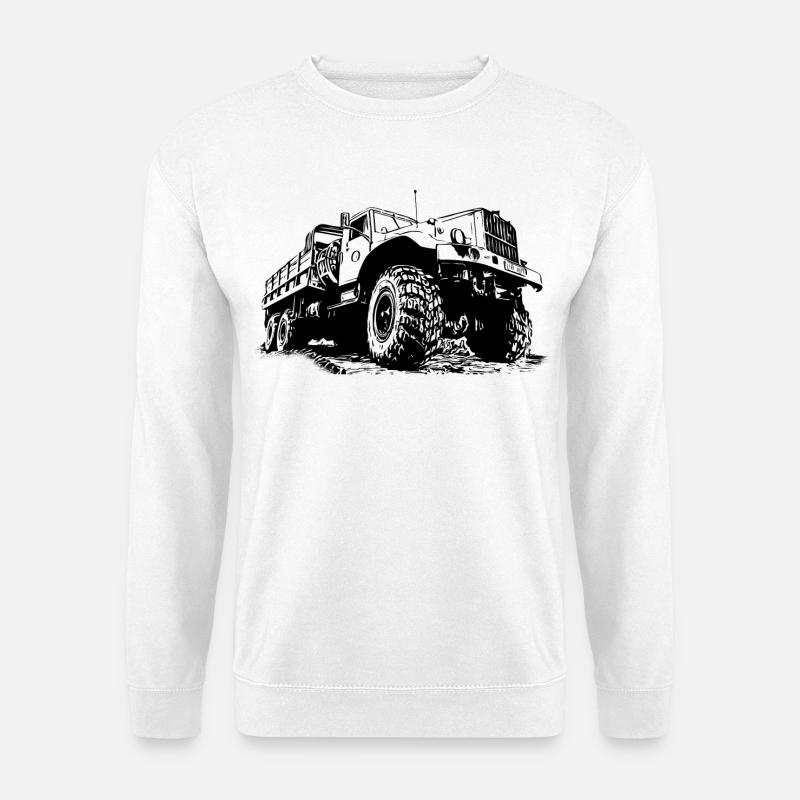 KrAZ LKW - Unisex Pullover - Weiß