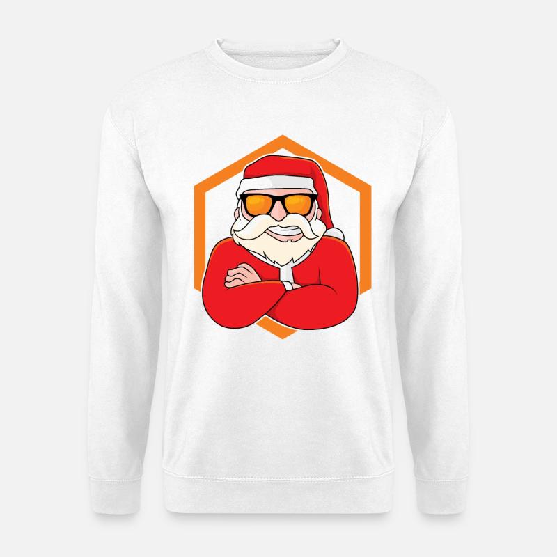 Cooler Weihnachtsmann - Unisex Pullover - Weiß