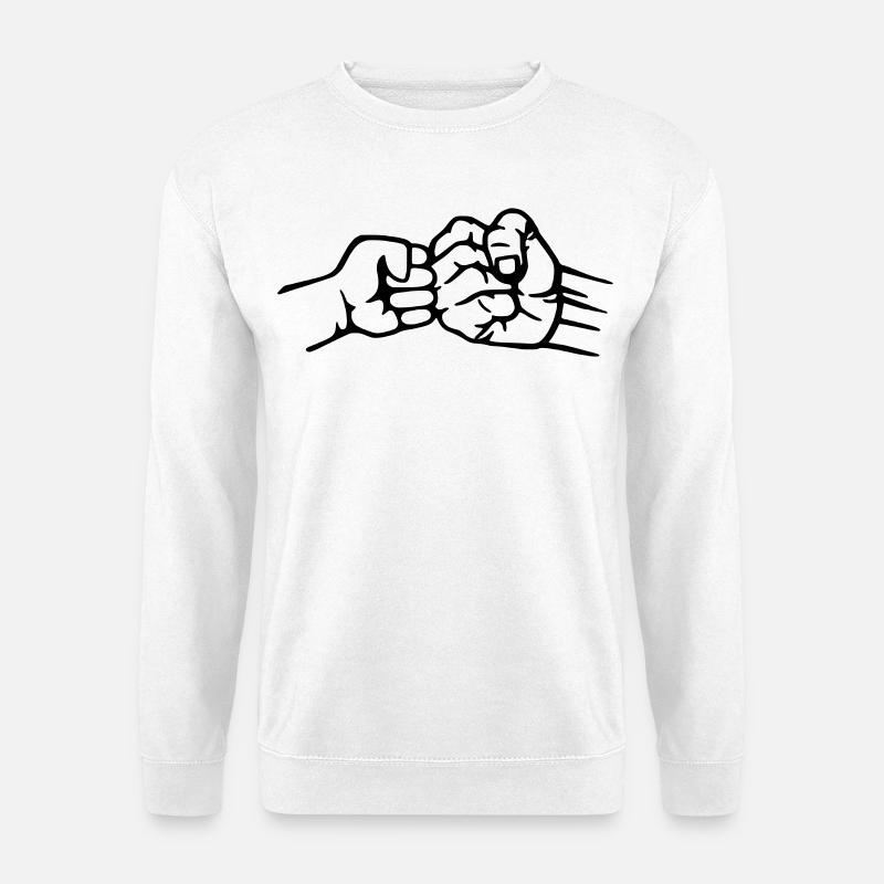 Vater und Sohn - Unisex Pullover - Weiß