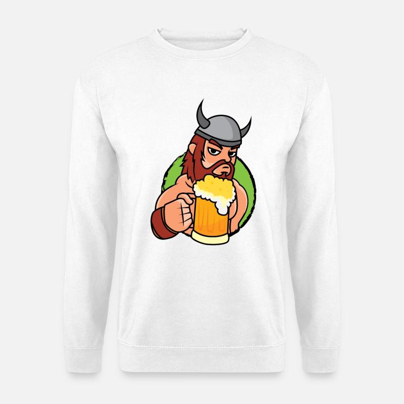 Wikinger Bier - Unisex Pullover - Weiß