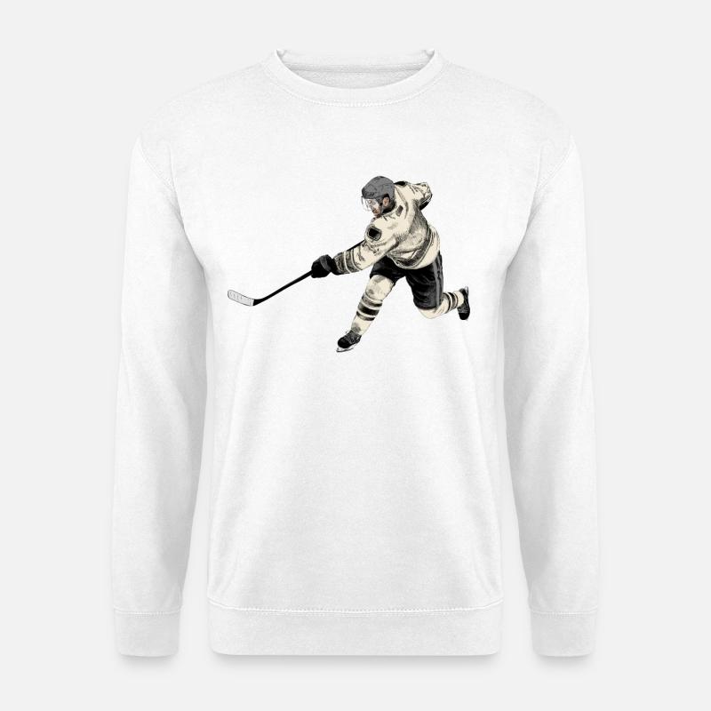 Eishockey - Unisex Pullover - Weiß