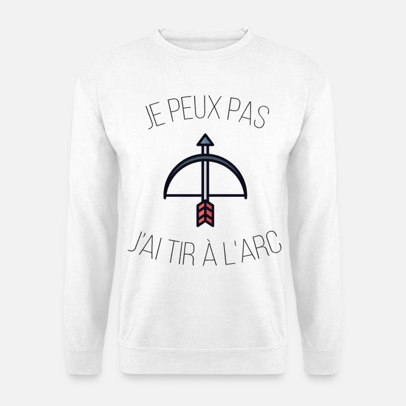 Ich kann nicht Bogenschießen - Unisex Pullover - Weiß