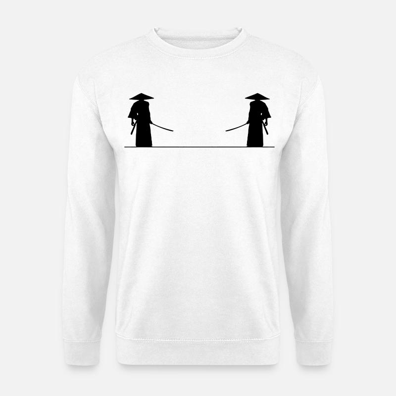 Samurai fight - Unisex Sweatshirt - white