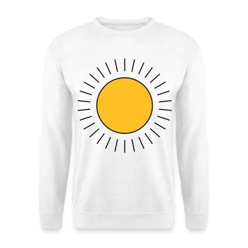 Sonne - Unisex Pullover - Weiß - Vorne