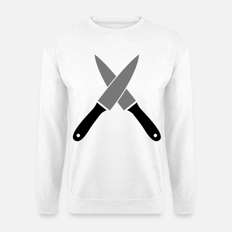 Messer - Unisex Pullover - Weiß