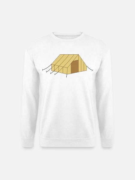 Tente - Sweat-shirt Unisexe - blanc
