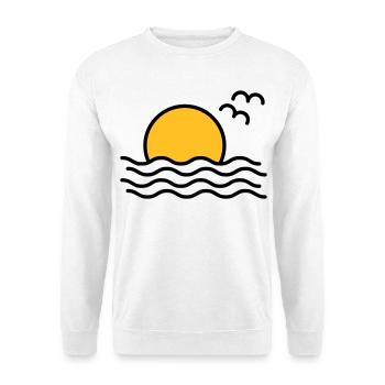 Coucher de soleil - Sweat-shirt Unisexe - blanc - Devant