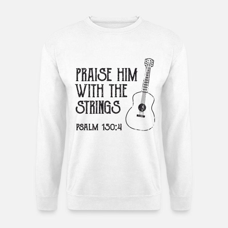 Gitarrist Spruch - Unisex Pullover - Weiß