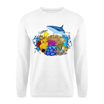 Tauchen - Tauchen Unterwasserwelt Meereslebewesen - Unisex Pullover - Weiß - Vorne