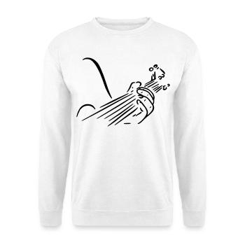 Gitarrist Gitarrist Gitarrist Musiker Bandinstrument # - Unisex Pullover - Weiß - Vorne