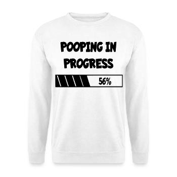Caca en devenir, progrès * - Sweat-shirt Unisexe - blanc - Devant