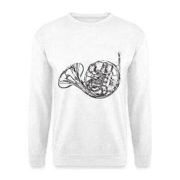 Corne - Sweat-shirt Unisexe - blanc - Devant