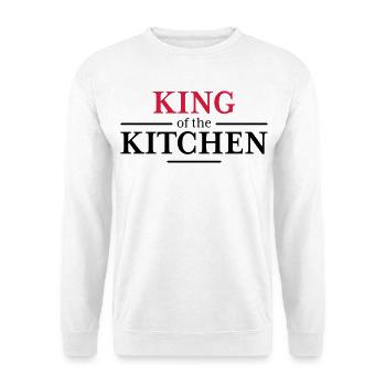 Roi de la cuisine - Sweat-shirt Unisexe - blanc - Devant