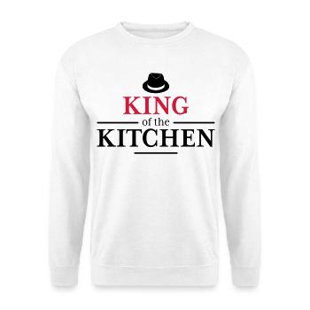 Roi de la cuisine - Sweat-shirt Unisexe - blanc - Devant