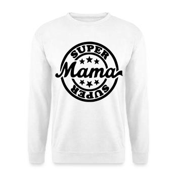 Super maman, maman, fête des mères, cadeau pour le lundi* - Sweat-shirt Unisexe - blanc - Devant